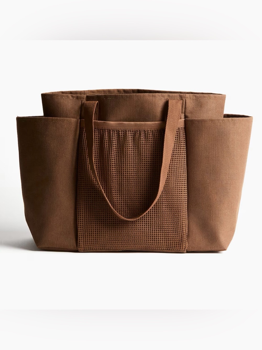 H&M LARGE JUTE-BLEND SHOPPER